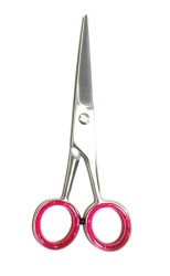 Stainless Steel Eyebrow Mustache, Facial, Nose,  Ear,  Hair,  5” 13cm Scissor Dull Finish 