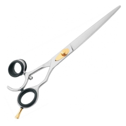 Swivel Thumb Pet Grooming Shears with Removable Finger Rest